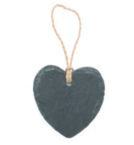 Schieferstein Herz 7x6,5x0,5cm